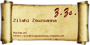 Zilahi Zsuzsanna névjegykártya